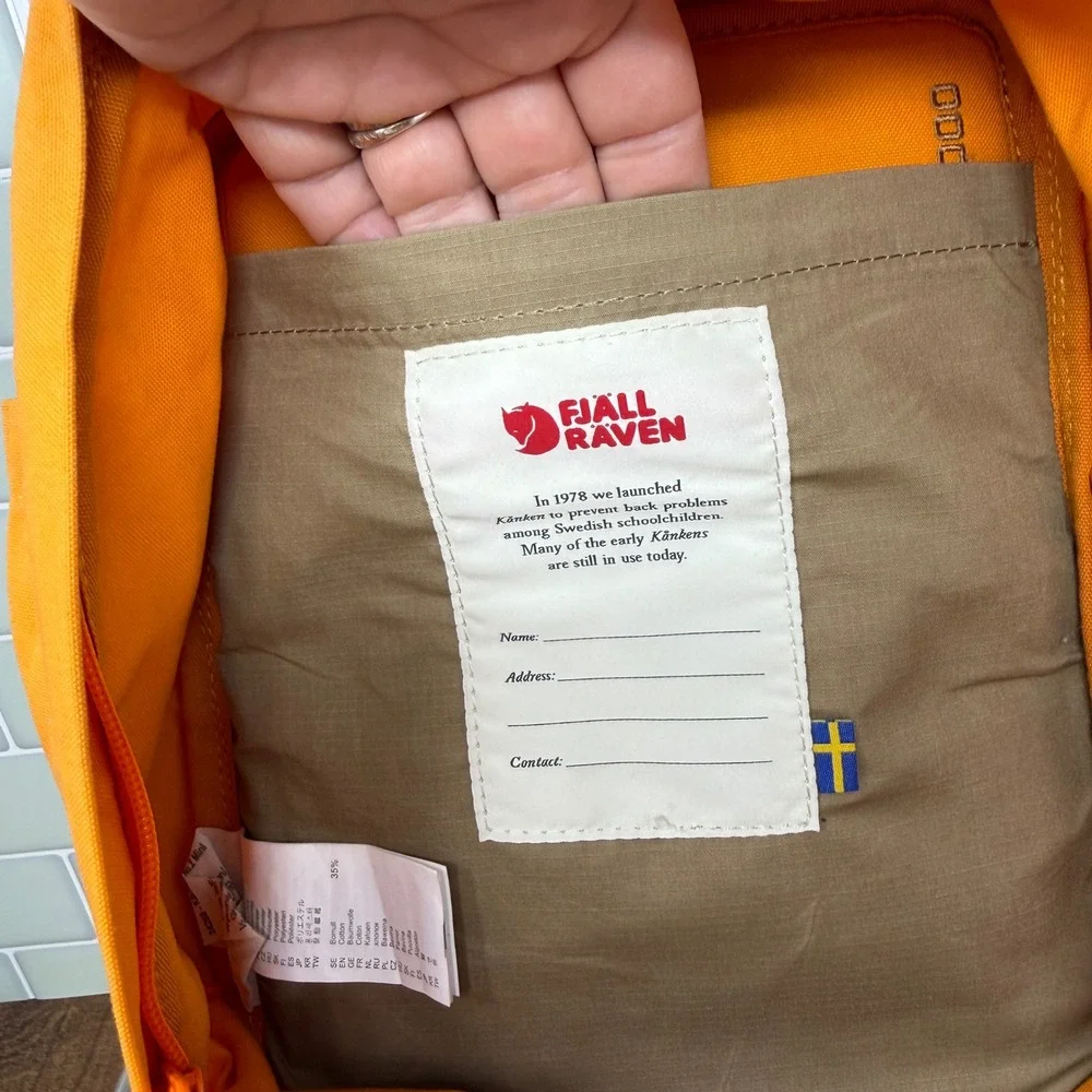 Fjällräven Kånken No. 2 Mini Backpack - Shell Orange (Color 205)